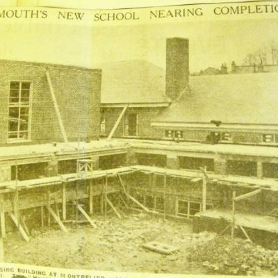 West quad under construction in 1936